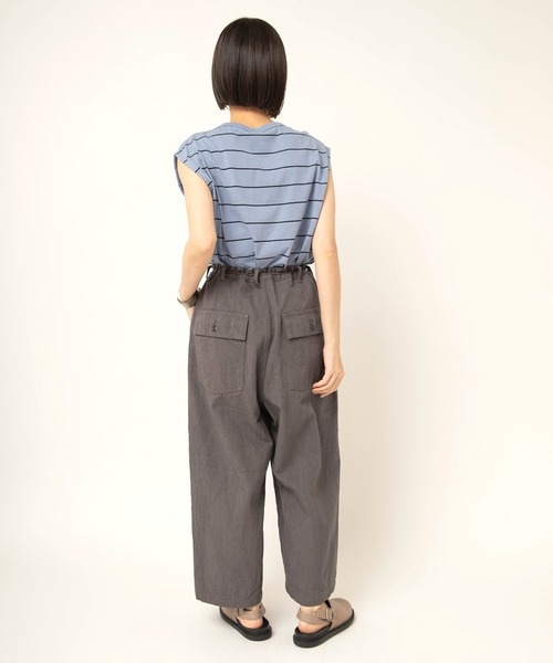RNA-N(アールエヌエーエヌ)の「R4467 ムラ染めワイドアンクルパンツ(その他パンツ・レディース・カーキ/グレー系その他/ベージュ・FREE)」の10枚目の写真
