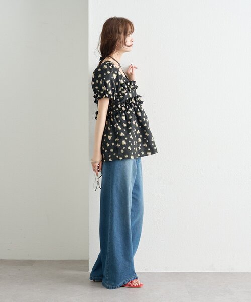 mystic(ミスティック)の「《@____ri__125 セレクト/WHT》オーガンジーフラワーブラウス(シャツ/ブラウス・レディース・ホワイト/ブラック/オフホワイト・FREE)」の17枚目の写真