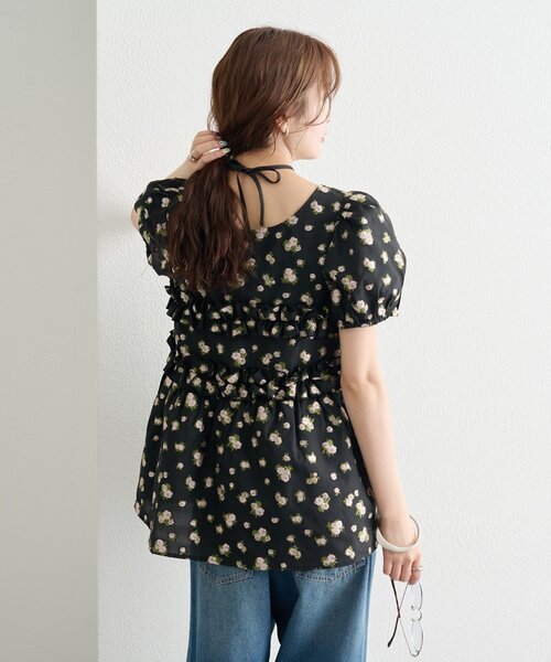 mystic(ミスティック)の「《@____ri__125 セレクト/WHT》オーガンジーフラワーブラウス(シャツ/ブラウス・レディース・ホワイト/ブラック/オフホワイト・FREE)」の19枚目の写真