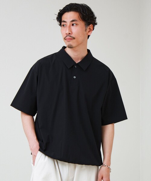 GLOSTER(グロスター)の「【接触冷感/セットアップ着用可能】SoftCool ポロシャツ(ポロシャツ・メンズ・ネイビー/ブラック/グレー・L/M/S)」の1枚目の写真