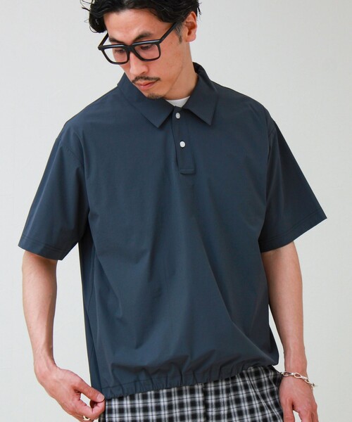 GLOSTER(グロスター)の「【接触冷感/セットアップ着用可能】SoftCool ポロシャツ(ポロシャツ・メンズ・ネイビー/ブラック/グレー・L/M/S)」の8枚目の写真