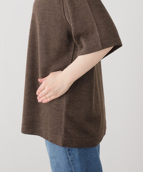 Deuxieme Classe(ドゥーズィエムクラス)の「URBAN クルーネック Tシャツ(ニット/セーター・レディース・ホワイト/ブラウン・FREE)」の11枚目の写真