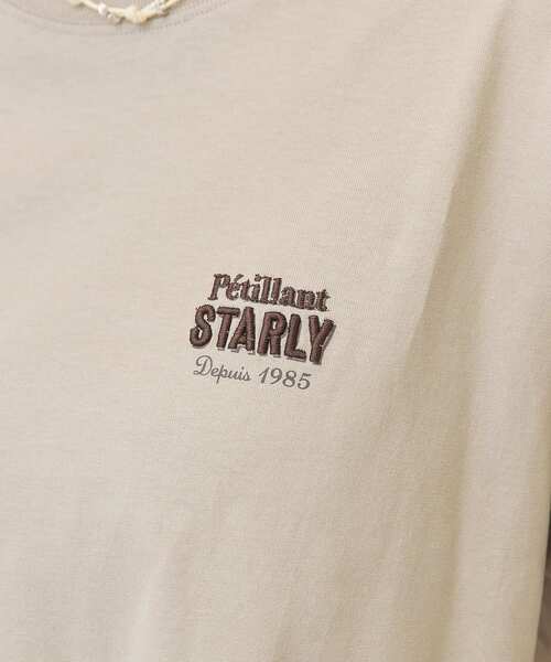 AMERICAN HOLIC（アメリカンホリック）の「STARLY 刺繍ロゴTシャツ（Tシャツ/カットソー・レディース・オフホワイト/モカ/チャコールグレー・M/L）」の7枚目の写真