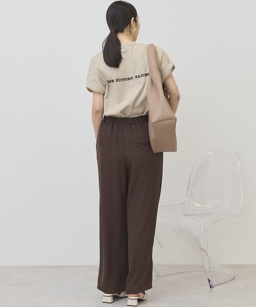 AMERICAN HOLIC（アメリカンホリック）の「STARLY 刺繍ロゴTシャツ（Tシャツ/カットソー・レディース・オフホワイト/モカ/チャコールグレー・M/L）」の11枚目の写真