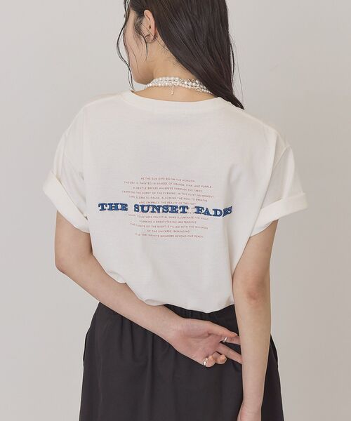 AMERICAN HOLIC（アメリカンホリック）の「STARLY 刺繍ロゴTシャツ（Tシャツ/カットソー・レディース・オフホワイト/モカ/チャコールグレー・M/L）」の14枚目の写真