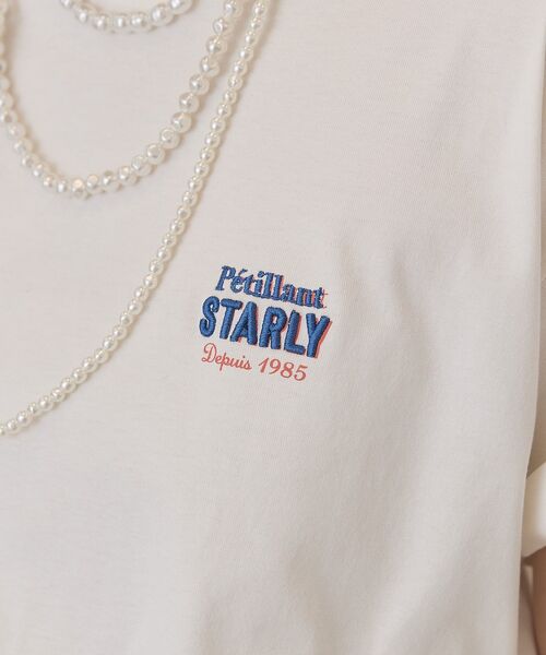 AMERICAN HOLIC（アメリカンホリック）の「STARLY 刺繍ロゴTシャツ（Tシャツ/カットソー・レディース・オフホワイト/モカ/チャコールグレー・M/L）」の15枚目の写真
