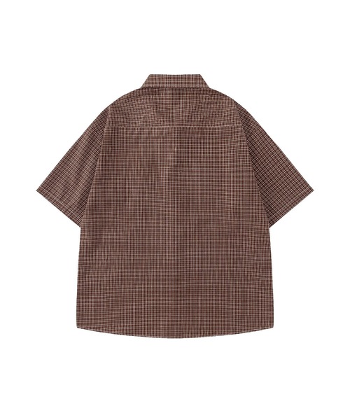 HOOK(フック)の「チェーン付きネクタイ&半袖グリッドチェックシャツ (SS)(シャツ/ブラウス・メンズ・ピンク/チョコ/グリーン・FREE)」の20枚目の写真