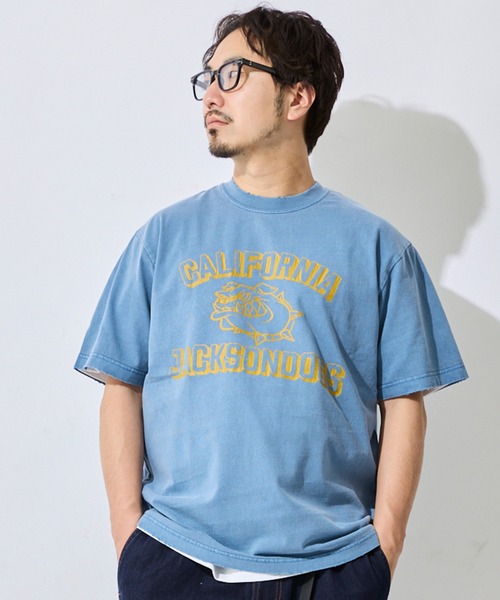 JACKSON MATISSE（ジャクソンマティス）の「DEAR LAUREL/ディアローレル×ジャクソンマティス 半袖 Tシャツ DL26S-JM2103（Tシャツ/カットソー・メンズ・ピンク/ブルー/グレー・M/L）」の13枚目の写真