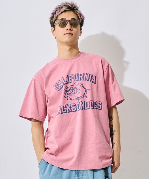 JACKSON MATISSE（ジャクソンマティス）の「DEAR LAUREL/ディアローレル×ジャクソンマティス 半袖 Tシャツ DL26S-JM2103（Tシャツ/カットソー・メンズ・ピンク/ブルー/グレー・M/L）」の10枚目の写真
