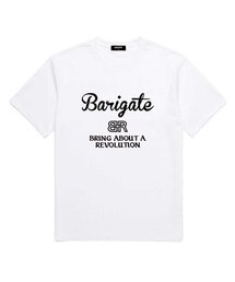 BARIGATE（バリゲート）の「BRロゴ半袖Tシャツ (BS002) ホワイト/ブラック（Tシャツ/カットソー）」