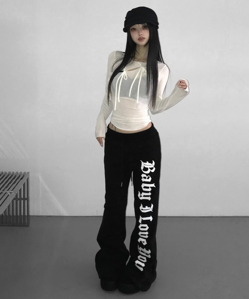 THEAIRTOWN(ジエアタウン)の「caffeine cross hole top(Tシャツ/カットソー・レディース・ネイビー/ブラック/ホワイト・FREE)」の14枚目の写真