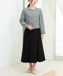 STRAWBERRY-FIELDS（ストロベリーフィールズ）の「スラブツイード_メタル釦ノーカラージャケット（ノーカラージャケット）」