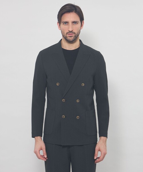 MACKINTOSH LONDON(マッキントッシュ ロンドン)の「【LEON掲載】ダブルウールサッカージャケット(テーラードジャケット・メンズ・ベージュ系その他7/チャコールグレー・42/38/40)」の10枚目の写真
