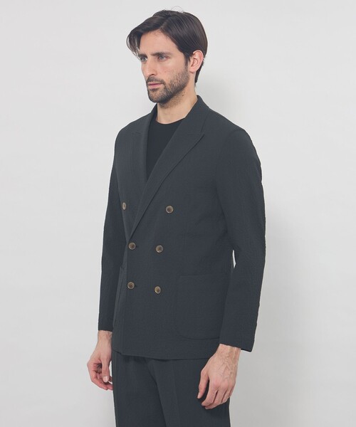 MACKINTOSH LONDON(マッキントッシュ ロンドン)の「【LEON掲載】ダブルウールサッカージャケット(テーラードジャケット・メンズ・ベージュ系その他7/チャコールグレー・42/38/40)」の9枚目の写真