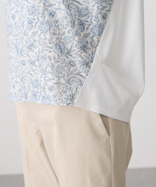 A/C DESIGN BY ALPHA CUBIC(エーシーデザインバイアルファキュービック)の「【Liberty】リバティプリントプルオーバー(Tシャツ/カットソー・レディース・イエロー/ネイビー/サックスブルー・M/L)」の17枚目の写真