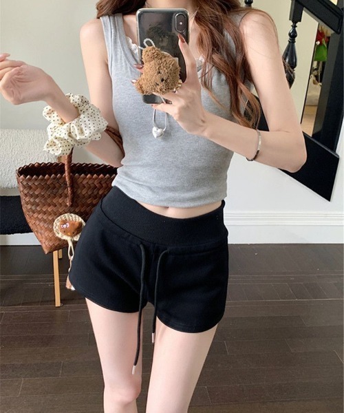yuue' ( wear )(ユーイ)の「スウェットマイクロショートパンツ(その他パンツ・レディース・グレー/ブラック・M/L)」の7枚目の写真
