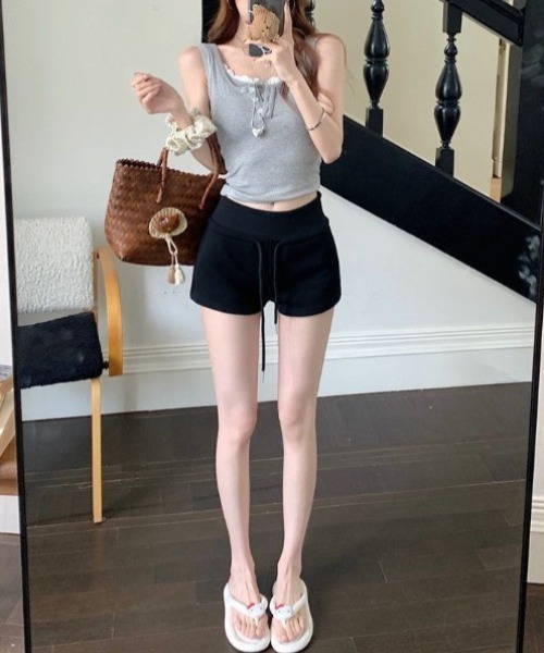 yuue' ( wear )(ユーイ)の「スウェットマイクロショートパンツ(その他パンツ・レディース・グレー/ブラック・M/L)」の12枚目の写真