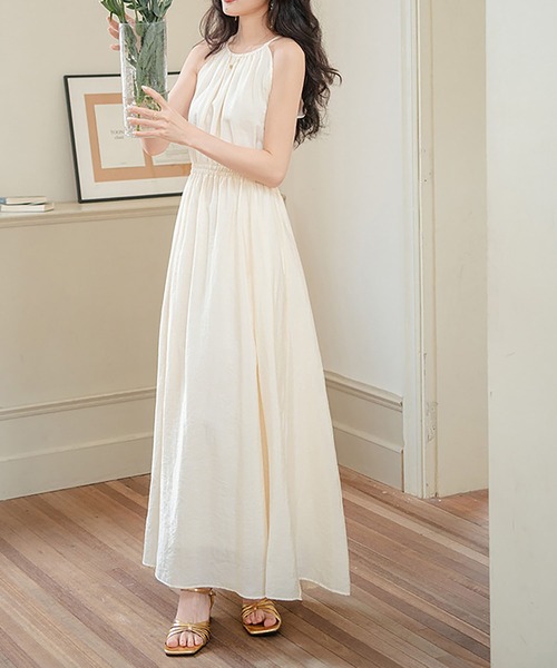 MAISON DE THERESE(メゾン ド テレーズ)の「ロングキャミワンピース(ワンピース・レディース・ベージュ/ブラック・M)」の8枚目の写真