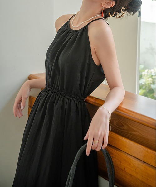 MAISON DE THERESE(メゾン ド テレーズ)の「ロングキャミワンピース(ワンピース・レディース・ベージュ/ブラック・M)」の17枚目の写真