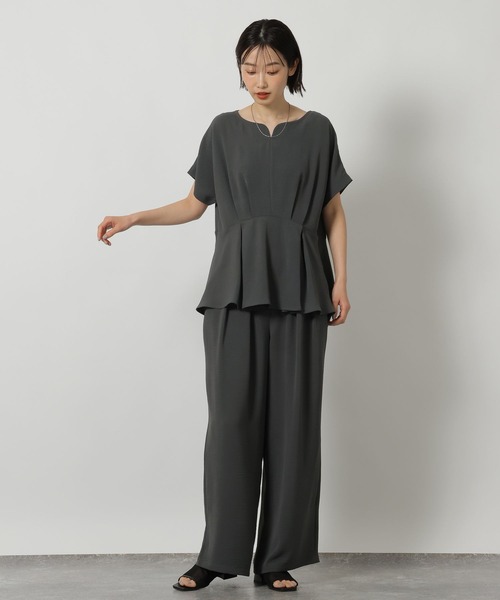 LAKOLE（ラコレ）の「ハートネックタックブラウス / 663152（シャツ/ブラウス・レディース・チャコールグレー/ベージュ/ブラウン・FREE）」の16枚目の写真