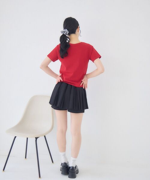 ems excite(エムズエキサイト)の「ビジューロゴTEE(Tシャツ/カットソー・レディース・オフホワイト/ピンク/ブラック/レッド・FREE)」の11枚目の写真