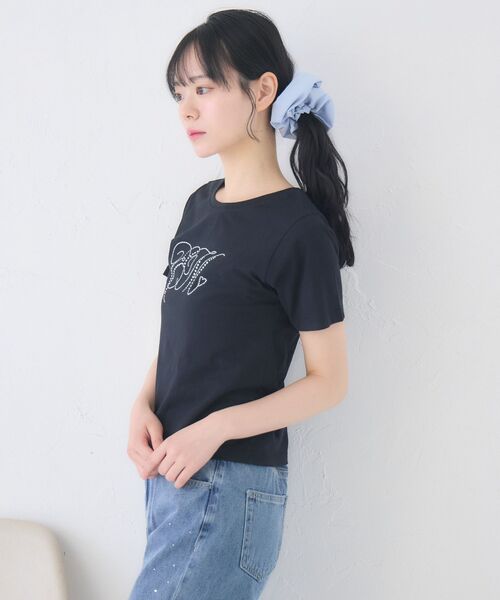 ems excite(エムズエキサイト)の「ビジューロゴTEE(Tシャツ/カットソー・レディース・オフホワイト/ピンク/ブラック/レッド・FREE)」の15枚目の写真