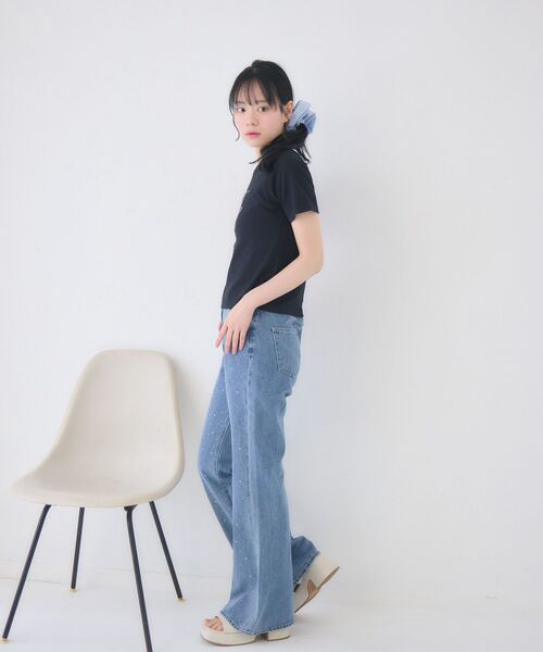 ems excite(エムズエキサイト)の「ビジューロゴTEE(Tシャツ/カットソー・レディース・オフホワイト/ピンク/ブラック/レッド・FREE)」の19枚目の写真