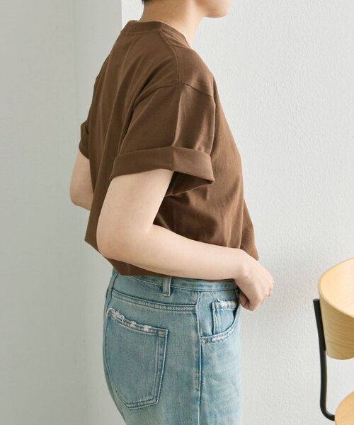 ear PAPILLONNER(イアパピヨネ)の「アニマルコードTシャツ【SUM1 STYLE】(Tシャツ/カットソー・レディース・ホワイト/ダークブラウン・FREE)」の21枚目の写真