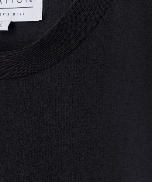 UNION STATION(ユニオンステーション)の「ペーパータッチドローコードTシャツ<ストレッチ・速乾・マシンウォッシャブル・イージーケア接触冷感>(Tシャツ/カットソー・メンズ・ネイビー/グレー/ホワイト/ブラック・L/M)」の11枚目の写真