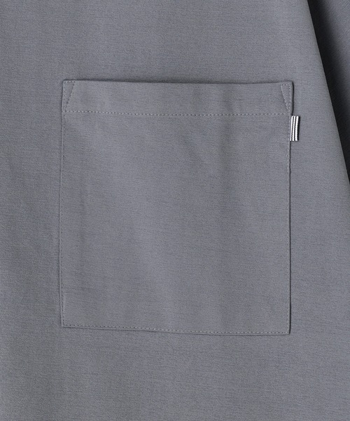 UNION STATION(ユニオンステーション)の「ペーパータッチドローコードTシャツ<ストレッチ・速乾・マシンウォッシャブル・イージーケア接触冷感>(Tシャツ/カットソー・メンズ・ネイビー/グレー/ホワイト/ブラック・L/M)」の15枚目の写真