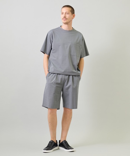 UNION STATION(ユニオンステーション)の「ペーパータッチドローコードTシャツ<ストレッチ・速乾・マシンウォッシャブル・イージーケア接触冷感>(Tシャツ/カットソー・メンズ・ネイビー/グレー/ホワイト/ブラック・L/M)」の19枚目の写真