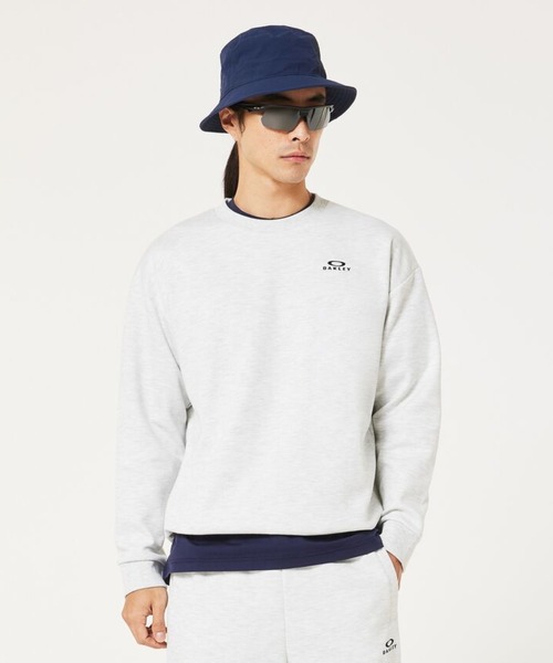 OAKLEY(オークリー)の「オークリーFOUNDATIONAL FLEECE L/S CREW 3.0 KNIT TOP/トレーナー/スウェットトップス/吸汗速乾/スポーツ・トレーニング/メンズ/OAKLEY(スウェット・メンズ・グレー/ヘザーグレー/ブラック・L/M/XL/S)」の3枚目の写真
