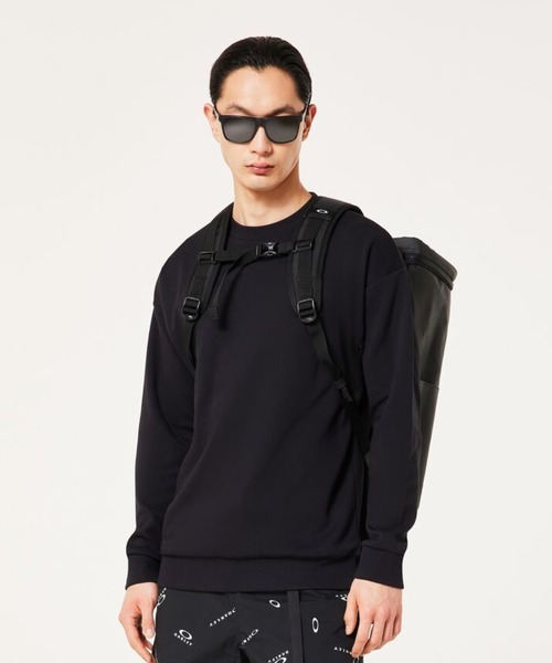 OAKLEY(オークリー)の「オークリーFOUNDATIONAL FLEECE L/S CREW 3.0 KNIT TOP/トレーナー/スウェットトップス/吸汗速乾/スポーツ・トレーニング/メンズ/OAKLEY(スウェット・メンズ・グレー/ヘザーグレー/ブラック・L/M/XL/S)」の2枚目の写真