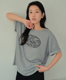 オアシススラブグラフィック半袖Tシャツ_MELANGE GRAY(WB6TP33)