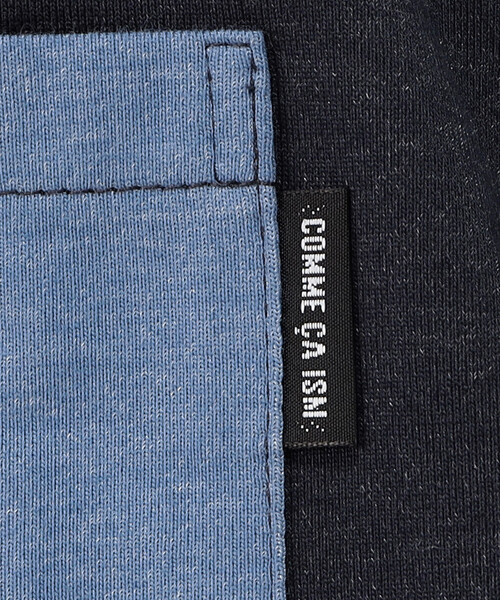 COMME CA ISM(コムサイズム)の「デニムライクジャージー 切替半袖シャツ(シャツ/ブラウス・キッズ・ネイビー系・150cm/140cm/130cm/120cm/110cm/100cm)」の3枚目の写真