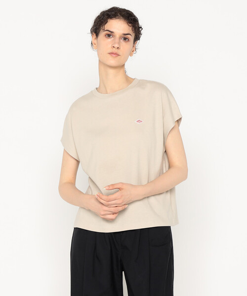 DANTON(ダントン)の「Women's Cotton Jersey Dolman Short T-shirt(Tシャツ/カットソー・レディース・グレイッシュベージュ/ブラック/ピンク/ホワイト/オレンジ/ネイビー/チャコール・S/M)」の4枚目の写真