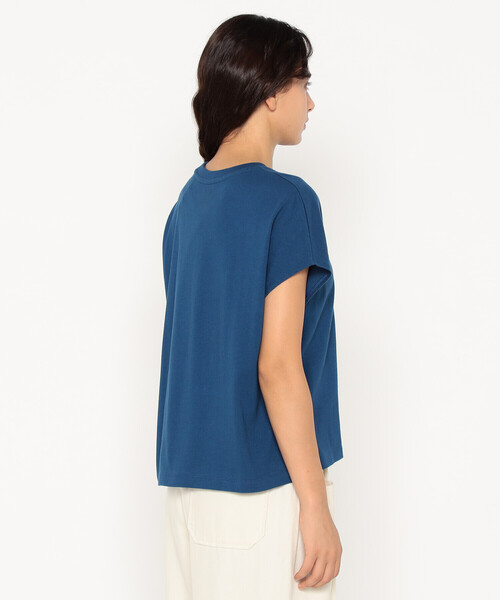 DANTON(ダントン)の「Women's Cotton Jersey Dolman Short T-shirt(Tシャツ/カットソー・レディース・グレイッシュベージュ/ブラック/ピンク/ホワイト/オレンジ/ネイビー/チャコール・S/M)」の11枚目の写真