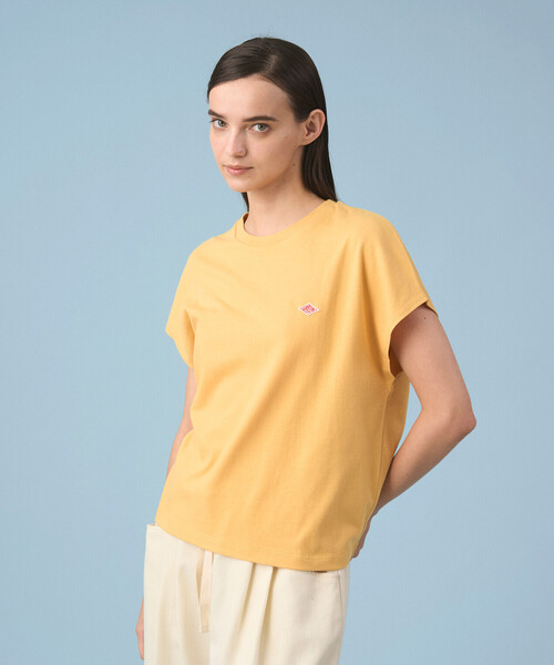 DANTON(ダントン)の「Women's Cotton Jersey Dolman Short T-shirt(Tシャツ/カットソー・レディース・グレイッシュベージュ/ブラック/ピンク/ホワイト/オレンジ/ネイビー/チャコール・S/M)」の7枚目の写真