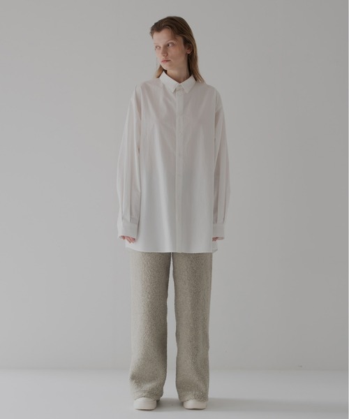 RYU(リュー)の「huge shirt(シャツ/ブラウス・レディース・オフホワイト/スミクロ・4/2)」の7枚目の写真