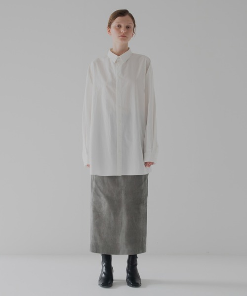 RYU(リュー)の「huge shirt(シャツ/ブラウス・レディース・オフホワイト/スミクロ・4/2)」の10枚目の写真