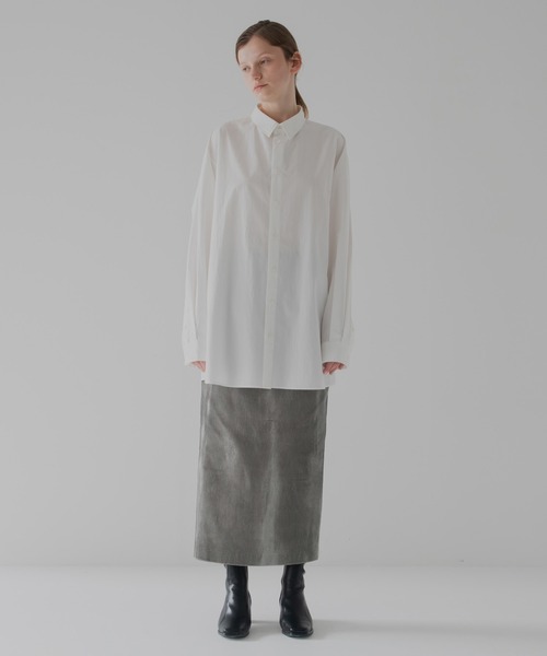 RYU(リュー)の「huge shirt(シャツ/ブラウス・レディース・オフホワイト/スミクロ・4/2)」の11枚目の写真