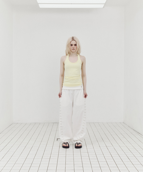 SETUP-EXE（セットアップイーエックスイー）の「BASIC HALTERNECK TOP / YELLOW（Tシャツ/カットソー・レディース・その他・OS）」の2枚目の写真