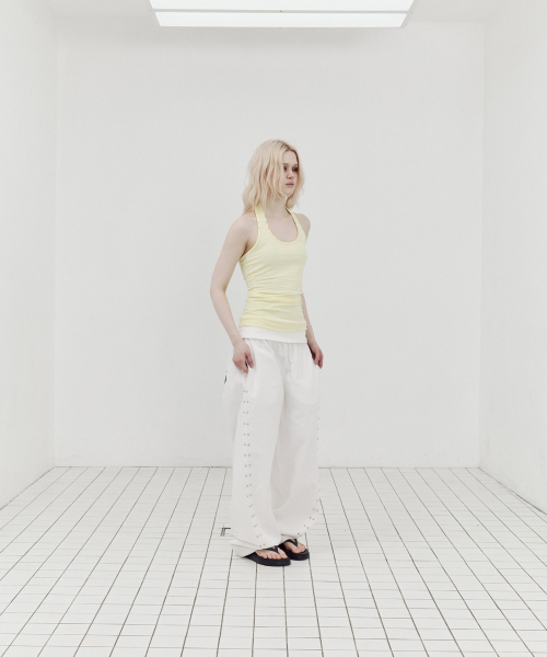 SETUP-EXE（セットアップイーエックスイー）の「BASIC HALTERNECK TOP / YELLOW（Tシャツ/カットソー・レディース・その他・OS）」の5枚目の写真