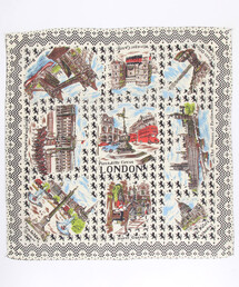 FREAK'S STORE | Bindu/ビンドゥー 64cm London Map Scarf/London マップ 64スカーフ(バンダナ/スカーフ)