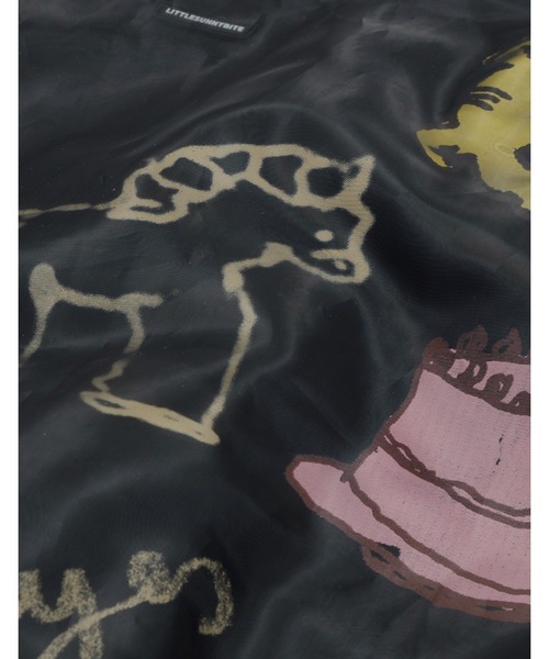Little sunny bite(リトルサニーバイト)の「little sunny bite x Paula Grenouille doodle MA1(MA-1・レディース・カーキ/ブラック/ピンク・SMALL/MEDIUM)」の22枚目の写真