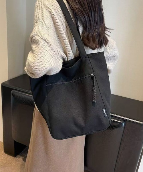 boemy(ボエミー)の「キャンバス縦型 トートバッグ(トートバッグ・レディース・ブラック/キャメル/ベージュ/アイボリー・FREE)」の20枚目の写真