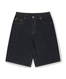 G-LOGO DENIM SHORTS (D.BLUE)