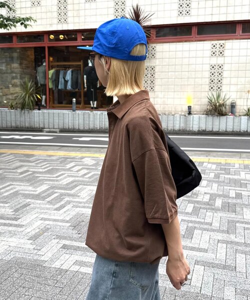 CIAOPANIC TYPY(チャオパニックティピー)の「【UNISEX】ピグメント加工メッシュポロ(ポロシャツ・レディース・ネイビー/ブラウン/チャコールグレー・MEDIUM/LARGE)」の15枚目の写真