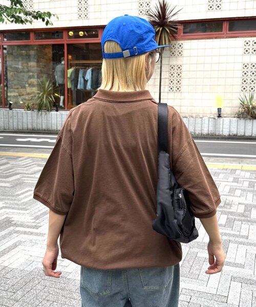 CIAOPANIC TYPY(チャオパニックティピー)の「【UNISEX】ピグメント加工メッシュポロ(ポロシャツ・レディース・ネイビー/ブラウン/チャコールグレー・MEDIUM/LARGE)」の16枚目の写真
