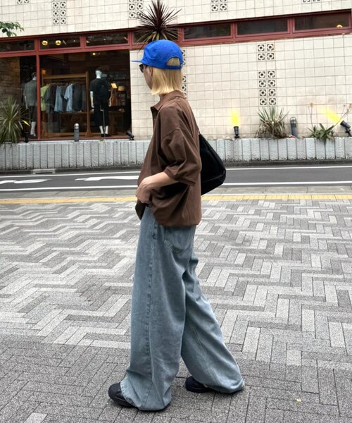 CIAOPANIC TYPY(チャオパニックティピー)の「【UNISEX】ピグメント加工メッシュポロ(ポロシャツ・レディース・ネイビー/ブラウン/チャコールグレー・MEDIUM/LARGE)」の19枚目の写真